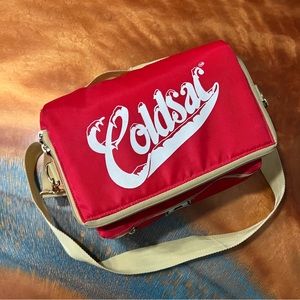 Vintage Academy Broadway ColdSac Insulated Red White Travel lunch 6 pack